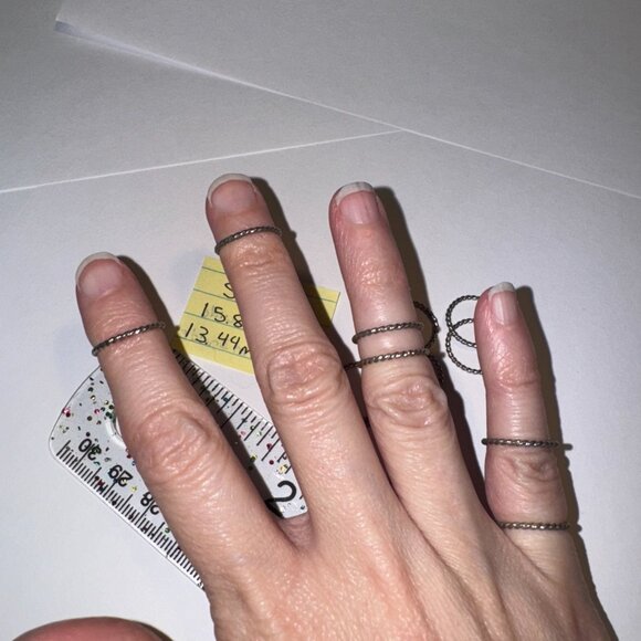 Sterling Silver Twisty Ring, Size 2 - Picture 1 of 15